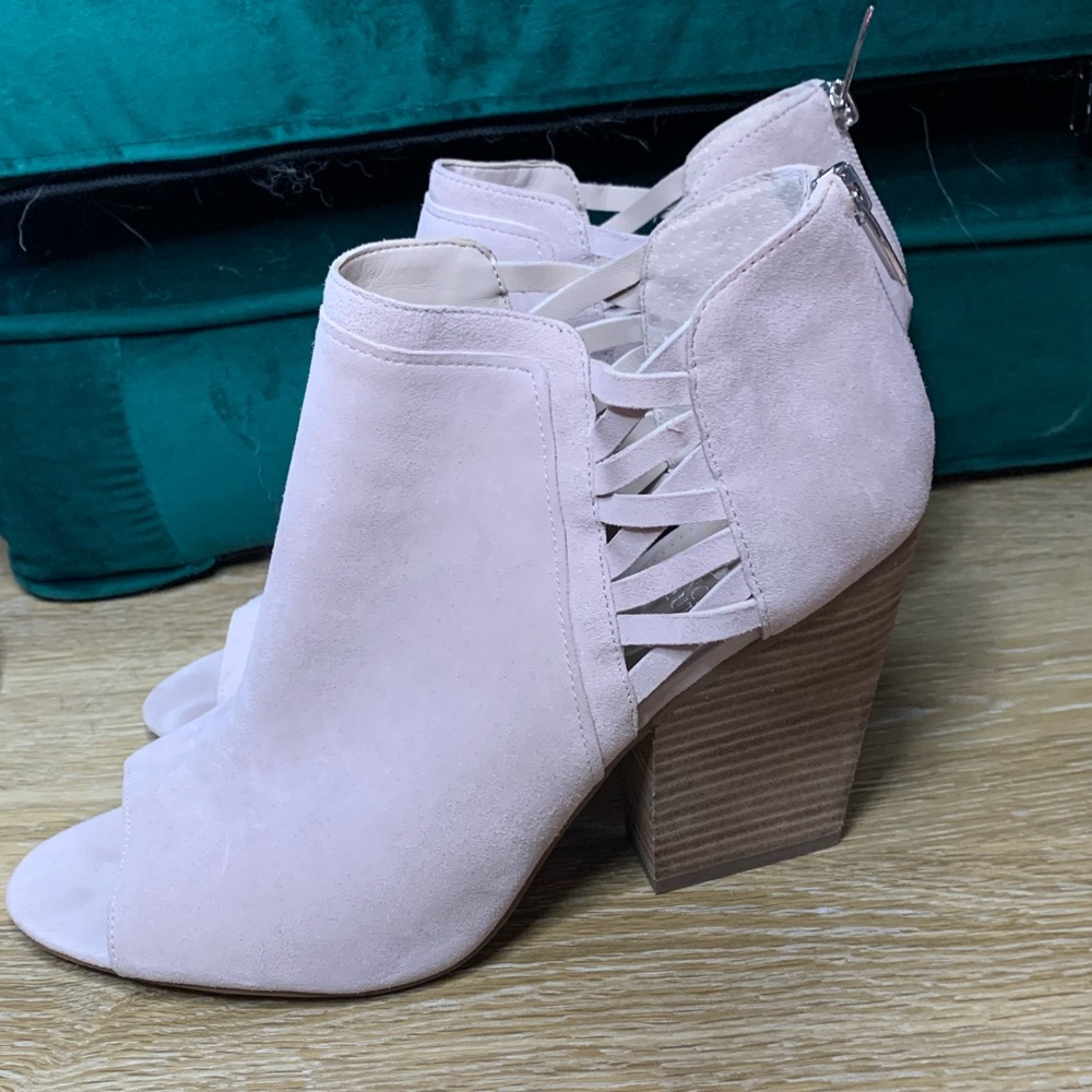Vince Camuto open toe booties